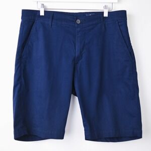AG Adriano Goldschmied The Griffin 10" Shorts Mens 34 Blue Relaxed Chino Preppy